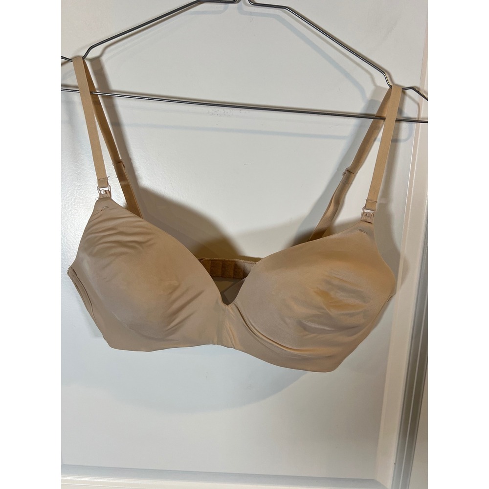 Gilligan & O'Malley Womens‎ Nursing Bra Lightly Padded Beige 34C